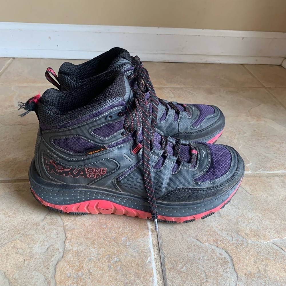 Hoka One One Women's Athletic Shoes - Black and Purple